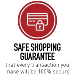 Safe Shopping Guarantee that every transaction you make will be 100% secure icon 